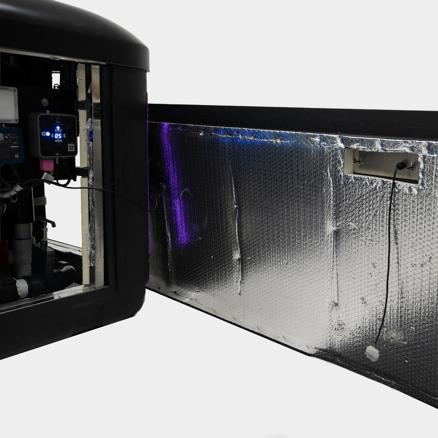 Whirlpool Detail-Aufnahme der Isolierung und Technik