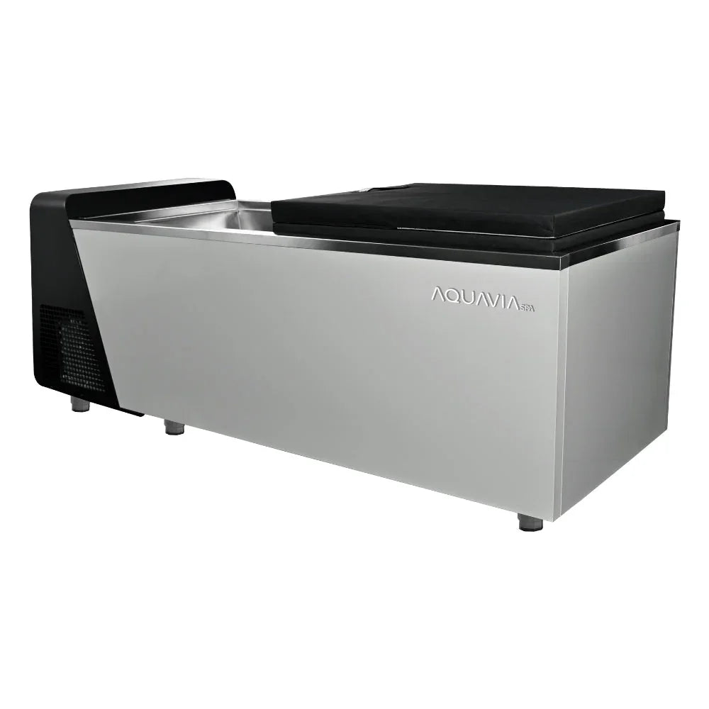 Aquavia Cold Plunge Edelstahl Outdoor Spa, modernes Design für Garten Wellnessbereich