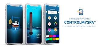 Balboa ControlMySpa WiFi-Modul zur smarten Steuerung von Whirlpool oder SwimSpa, modernes App-Design, geeignet für Garten und Terrasse.