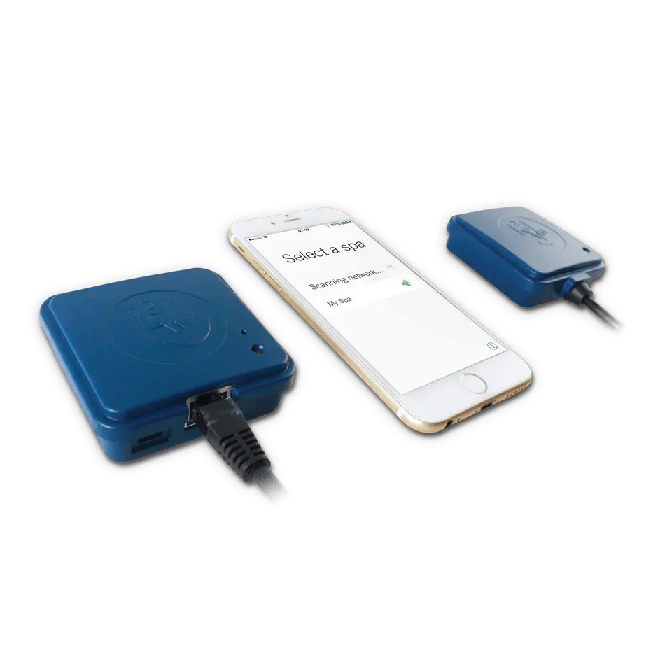 Gecko in.Touch WiFi-Modul für Whirlpool Steuerung, blaues Kunststoffgehäuse, Smartphone-Kompatibilität
