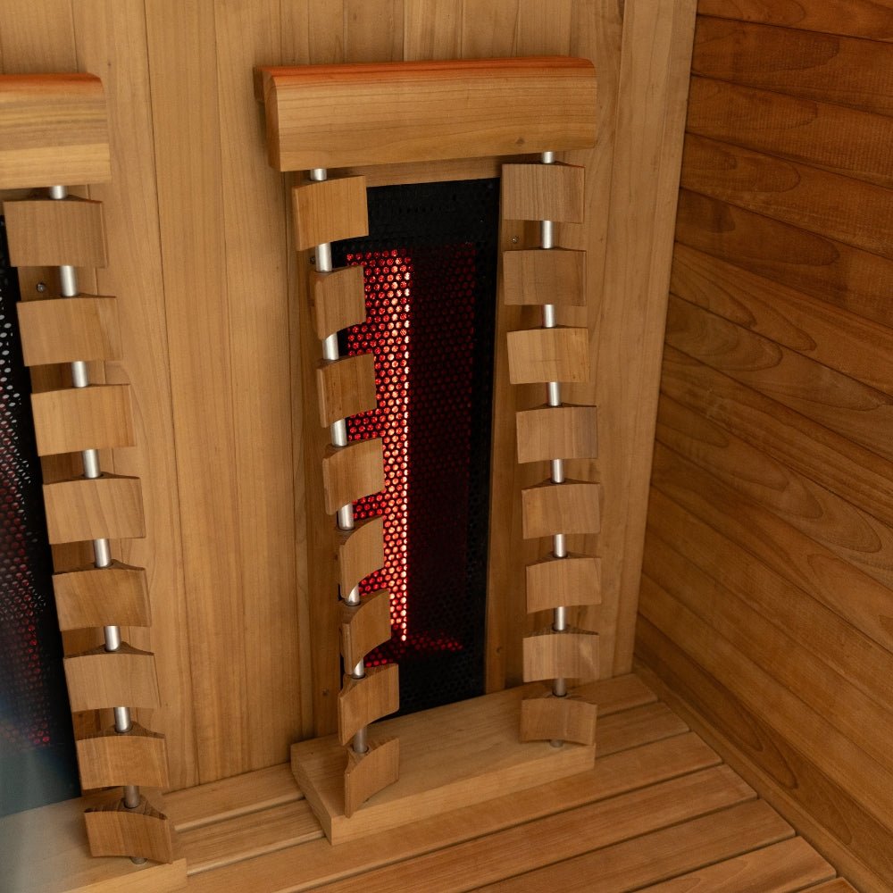 Inrarot Sauna Hekla Infrared 130 für 2 Personen – hochwertiger für Garten & Terrasse – New Wave Spa & Wellness