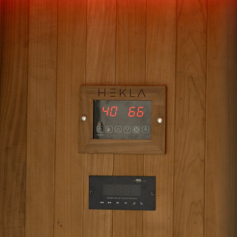 Inrarot Sauna Hekla Infrared 130 für 2 Personen – hochwertiger für Garten & Terrasse – New Wave Spa & Wellness