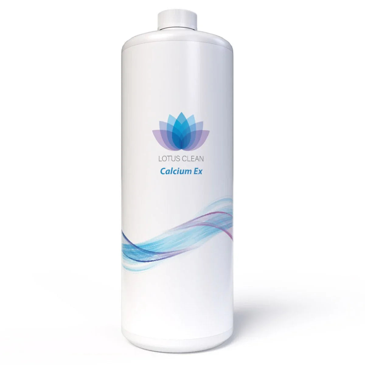 Lotus Clean Calcium Ex 1L Pflegemittel für Whirlpool oder SwimSpa, weiße Flasche auf neutralem Grund