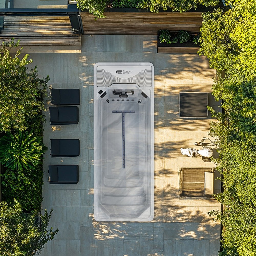 Mini - Pool Platinum Chronos – hochwertiger für Garten & Terrasse – New Wave Spa & Wellness