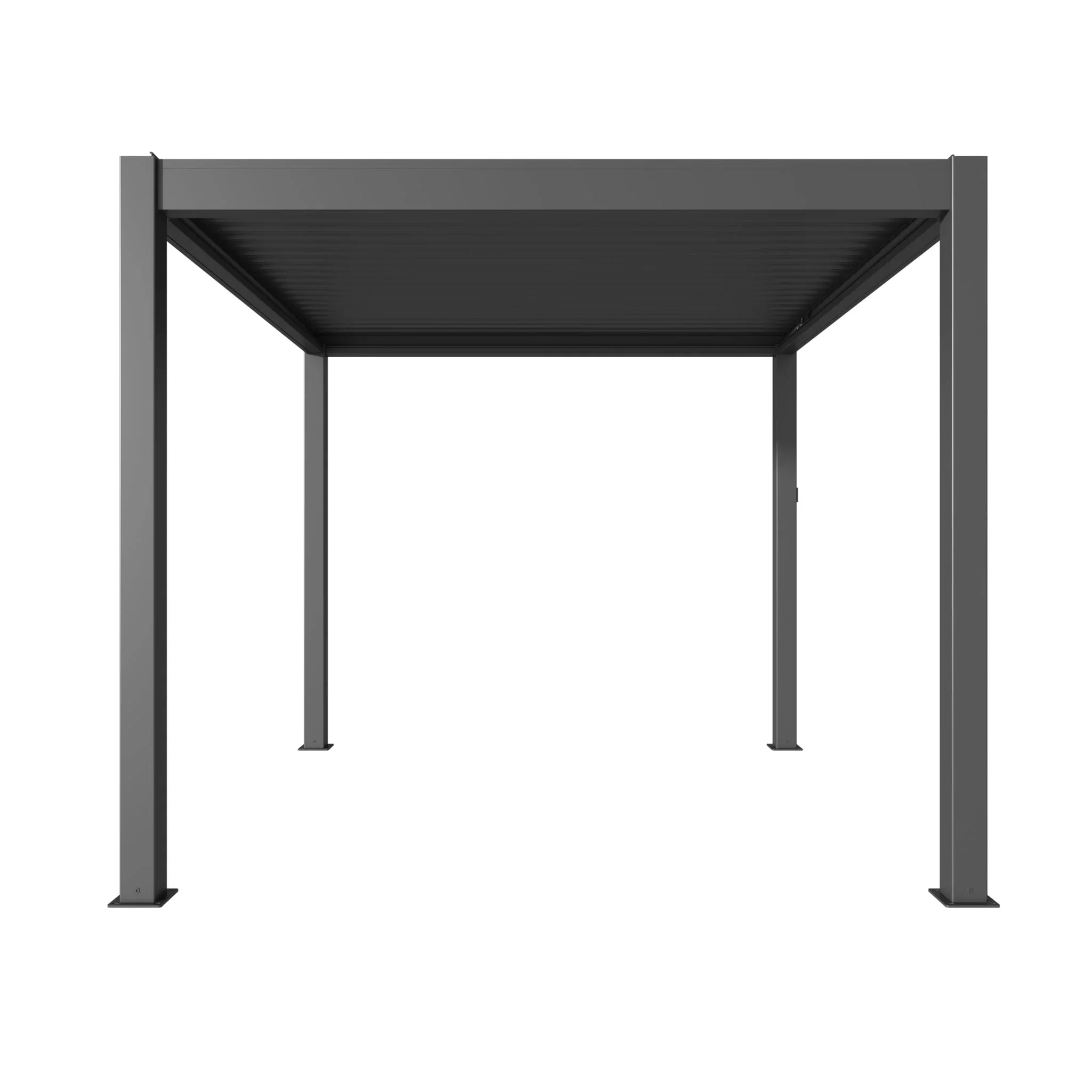Moderne bioklimatische Aluminium Pergola 3x3 m, wetterfest für Garten oder Terrasse