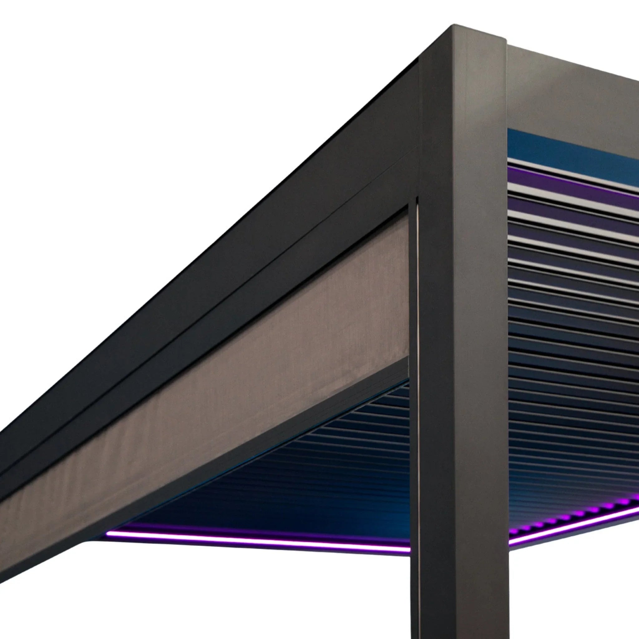 Higold bioklimatische Aluminium-Pergola XXL mit LED-Beleuchtung, modernes Design für Terrasse oder Garten