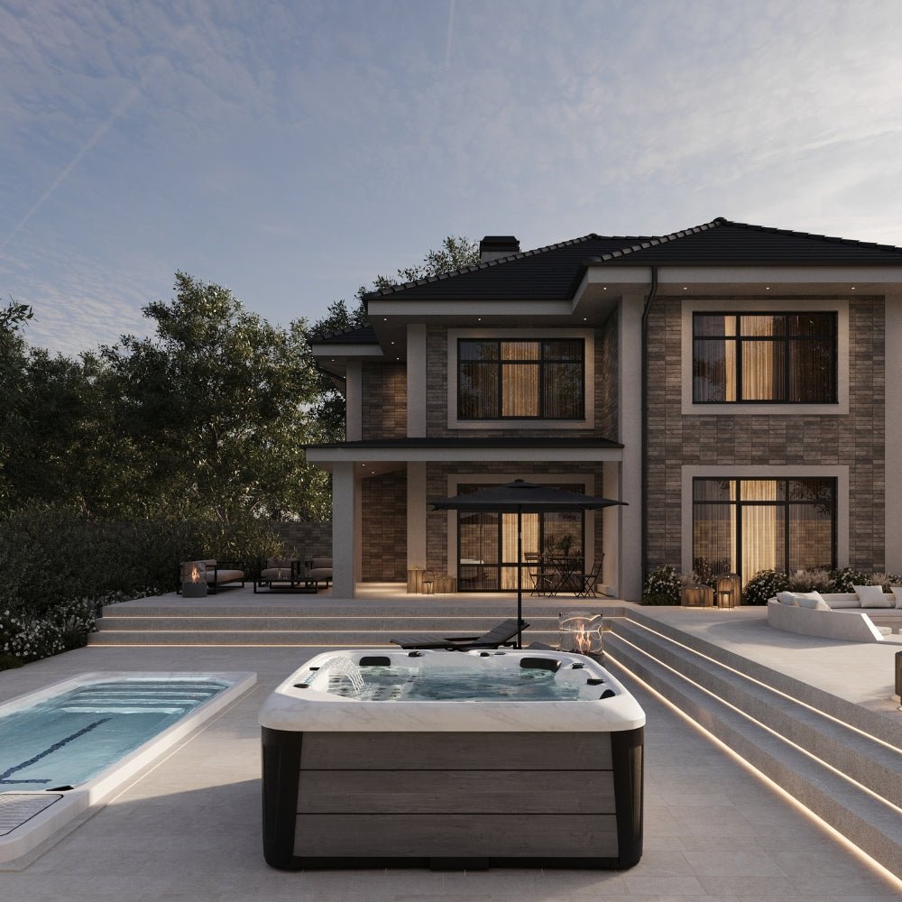 Outdoor Whirlpool Barcelona Patinum Spa – hochwertiger für Garten & Terrasse – New Wave Spa & Wellness