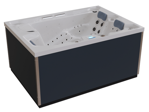 Outdoor Whirlpool Infinitas MB 300Pro mit Massagedüsen, LED-Beleuchtung und modernem Design für Wellness und Entspannung zu Hause.