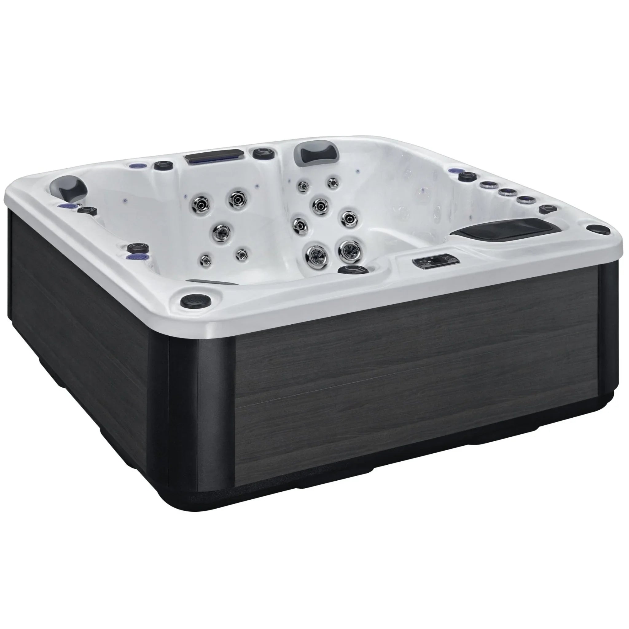 Outdoor Whirlpool mit Massagedüsen, modernes Design, geeignet für Garten oder Terrasse