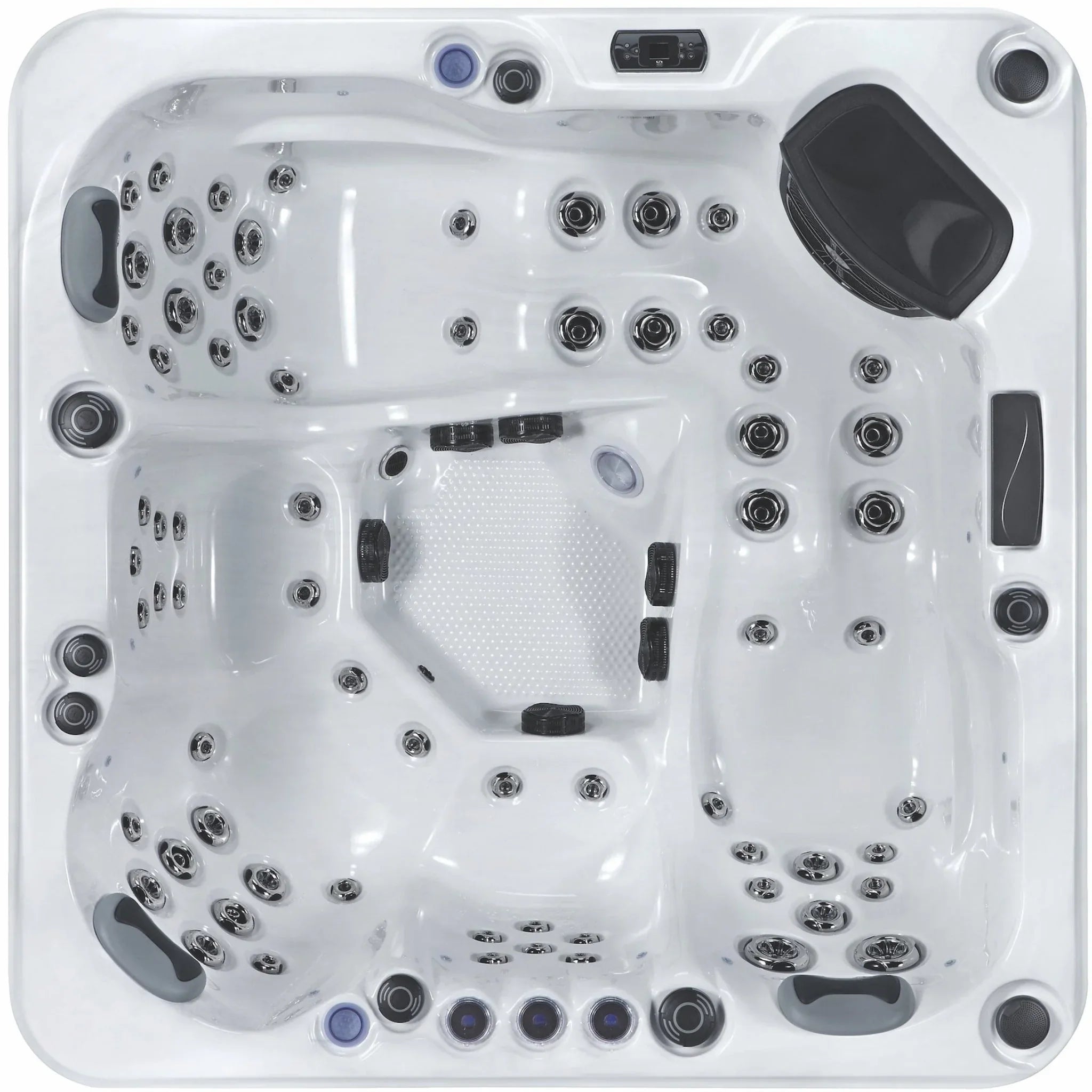 Hochwertiger Outdoor Whirlpool Pureline Relaxe für Garten, modernes Design, vielseitige Massagedüsen