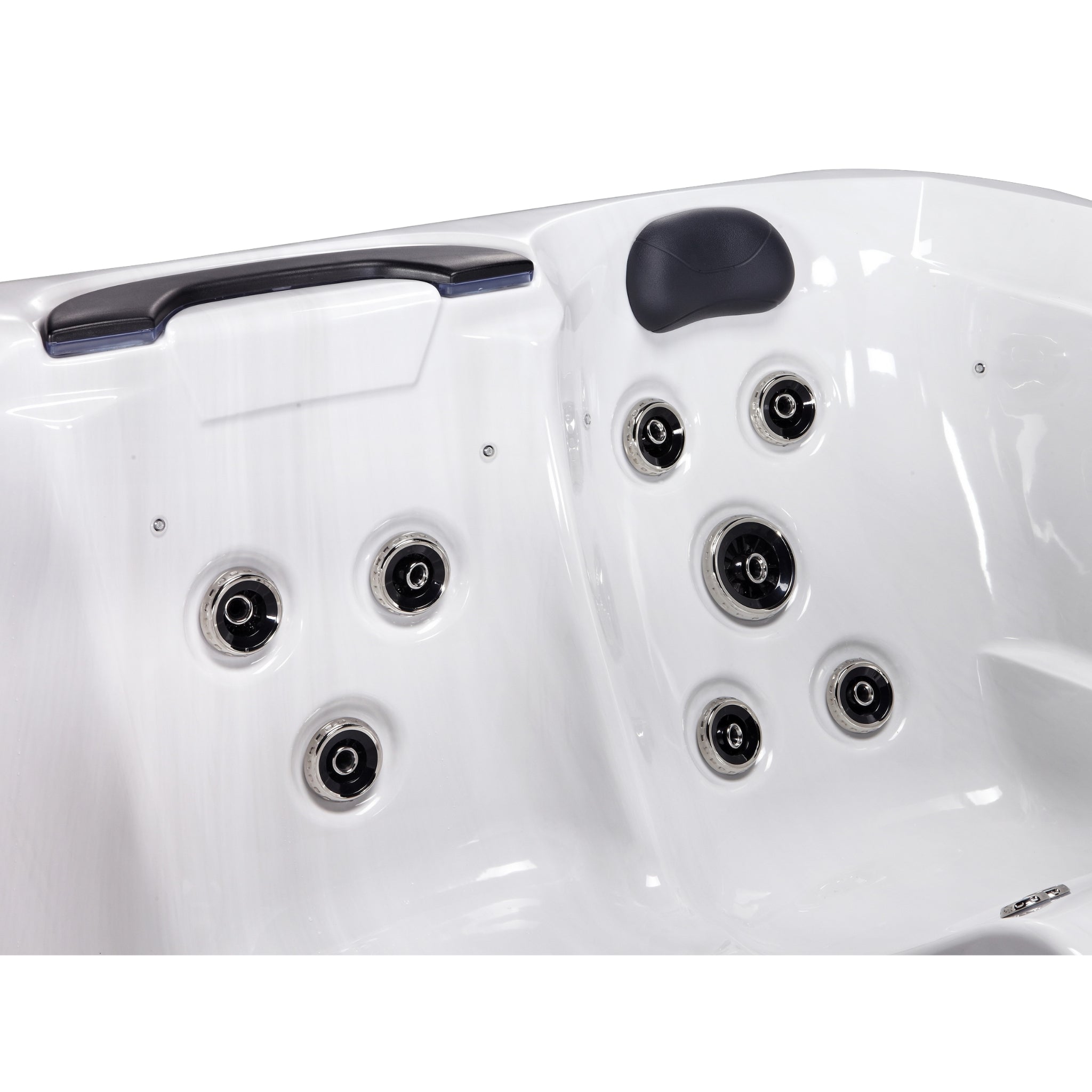 Outdoor Whirlpool Rhodes Serenity by New Wave – hochwertiger für Garten & Terrasse – New Wave Spa & Wellness