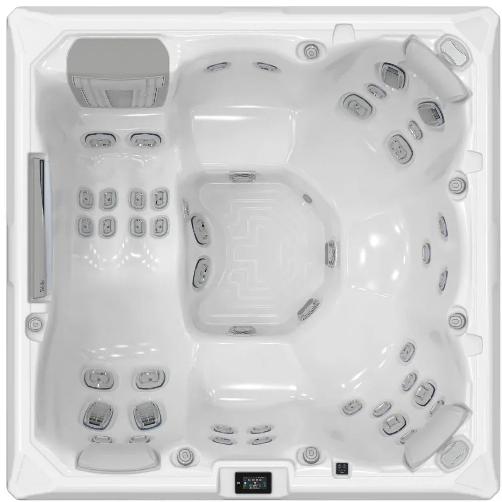 Wellis Outdoor Whirlpool Atlas Life, weiß, luxuriöses Spa-Design für Garten oder Terrasse