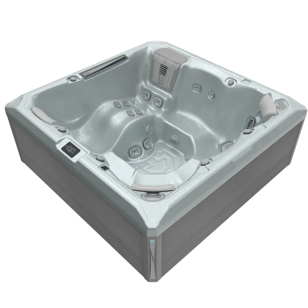 Outdoor Whirlpool Wellis Atlas Life in modernem Design, grau, hochwertige Spa-Funktion
