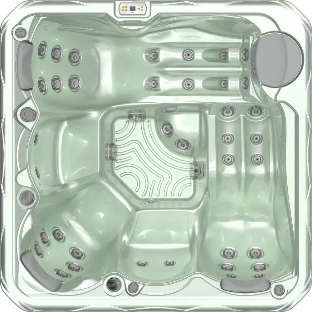 Wellis Outdoor Whirlpool Modell Budapest, hochwertige Massagedüsen, modernes Design, Acryl silber