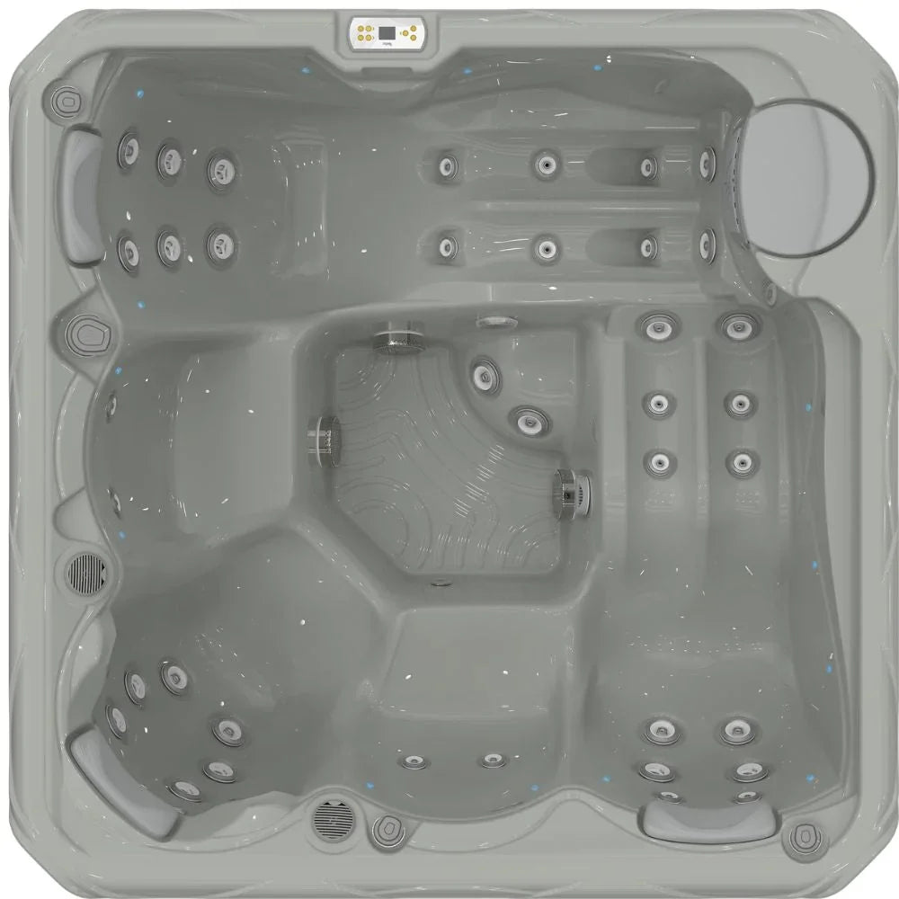 Wellis Outdoor Whirlpool City Life in Grau, hochwertiges Design mit zahlreichen Massagedüsen