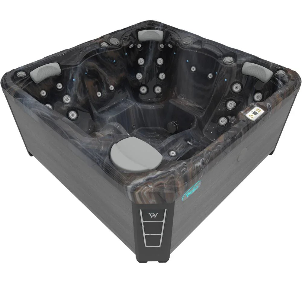 Wellis Outdoor Whirlpool City Life, modernes Design, graue Verkleidung, für Garten und Terrasse