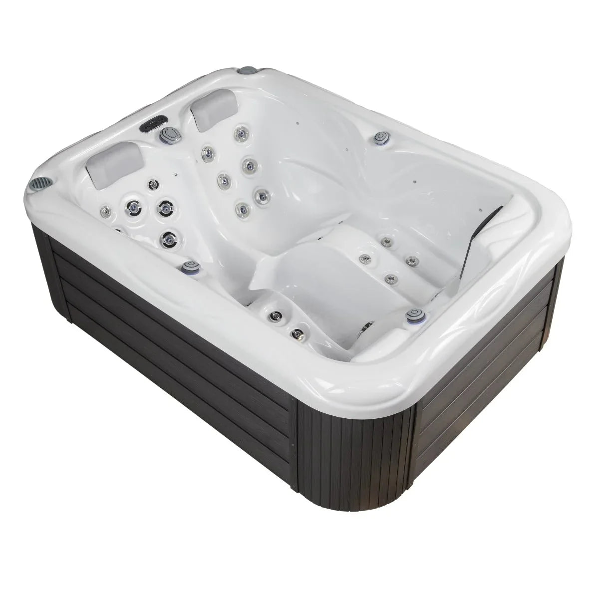 Wellis Outdoor Whirlpool Firenze Life, modernes Design, weiß-grau, Garten oder Terrasse