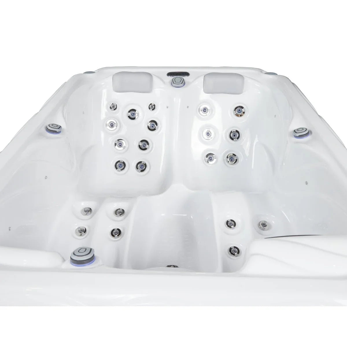 Wellis Outdoor Whirlpool weiß, modernes Spa-Design mit Massage-Düsen für Garten oder Terrasse
