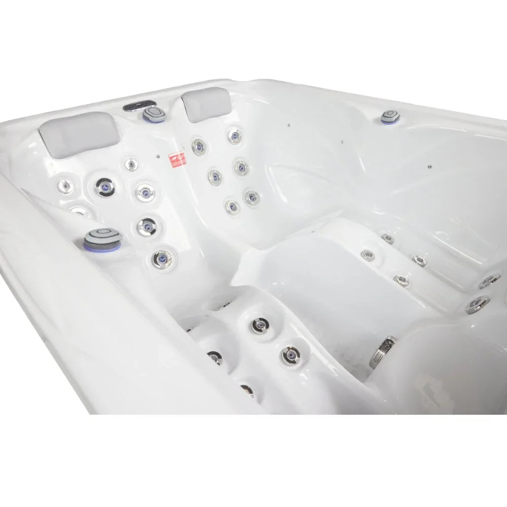 Wellis Outdoor Whirlpool Mars weiß, ergonomisch geformt, hochwertige Massagedüsen