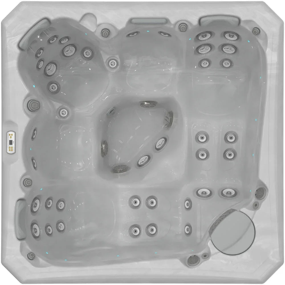 Outdoor Whirlpool Wellis Palermo Life, weiß, modernes Design mit Massagedüsen
