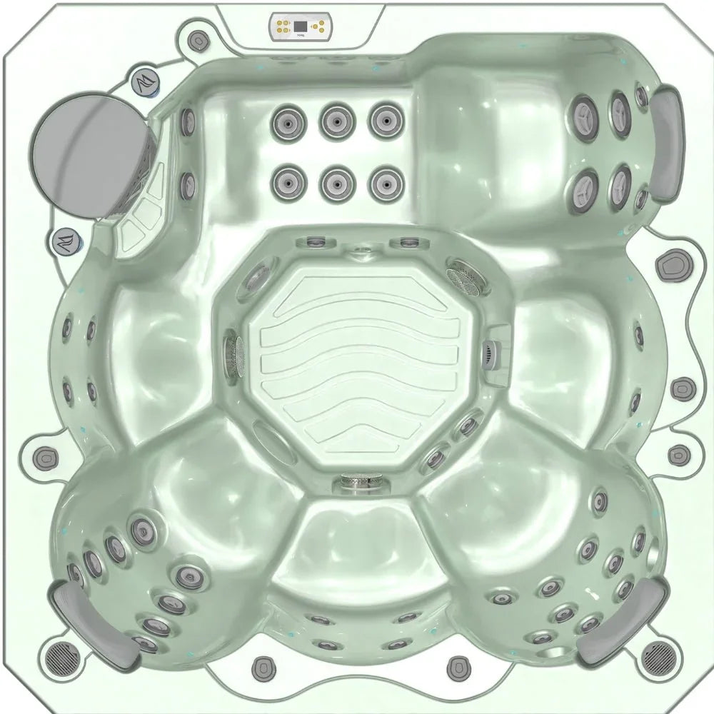 Wellis Outdoor Whirlpool für Garten oder Terrasse, modernes Spa-Design, viele Massagedüsen