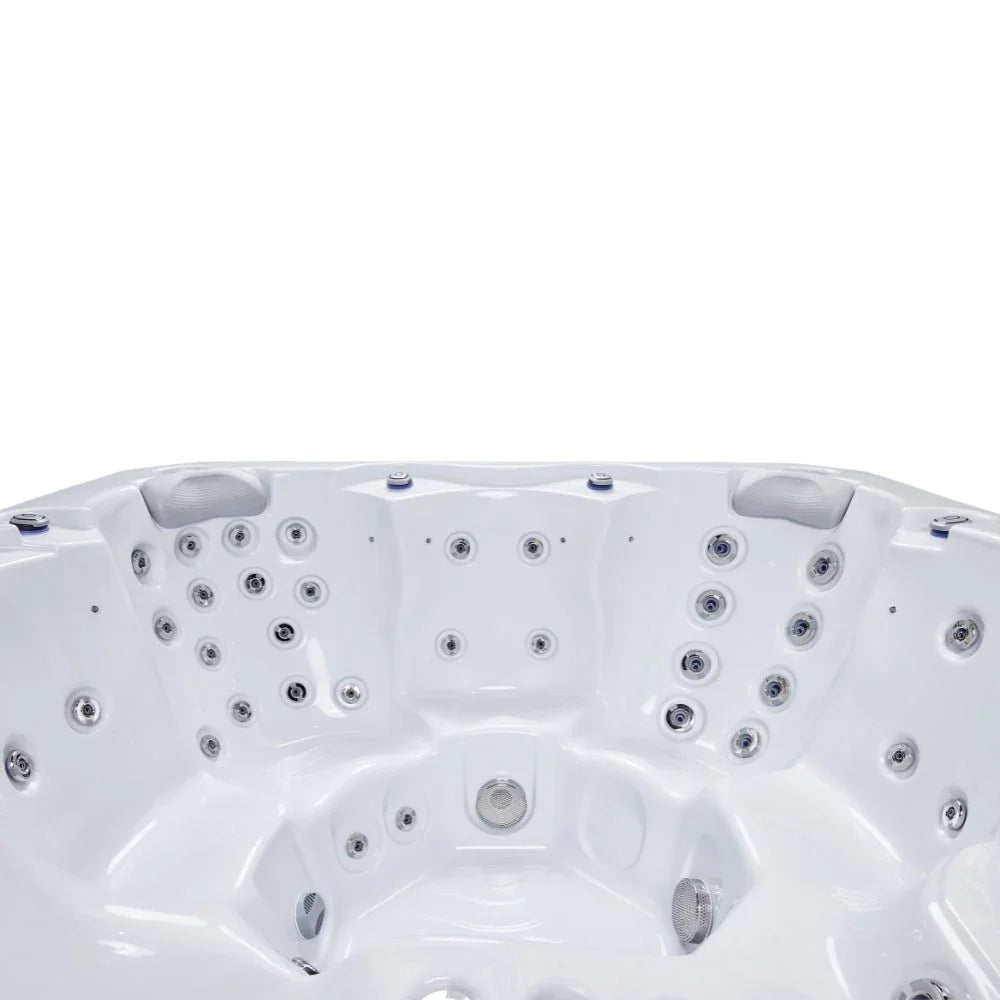 Hochwertiger Wellis Outdoor Whirlpool weiß, modernes Design, vielseitige Massagedüsen