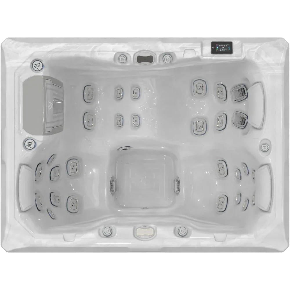 Wellis Teide Life Outdoor Whirlpool weiß, modernes Design, zahlreiche Massagedüsen, Garten-Spa