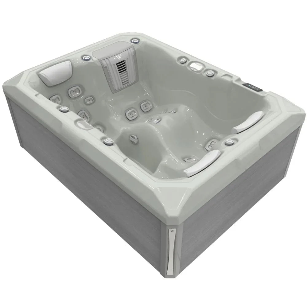 Wellis Outdoor Whirlpool Teide Life, rechteckig, modernes Design, grau, für Garten oder Terrasse