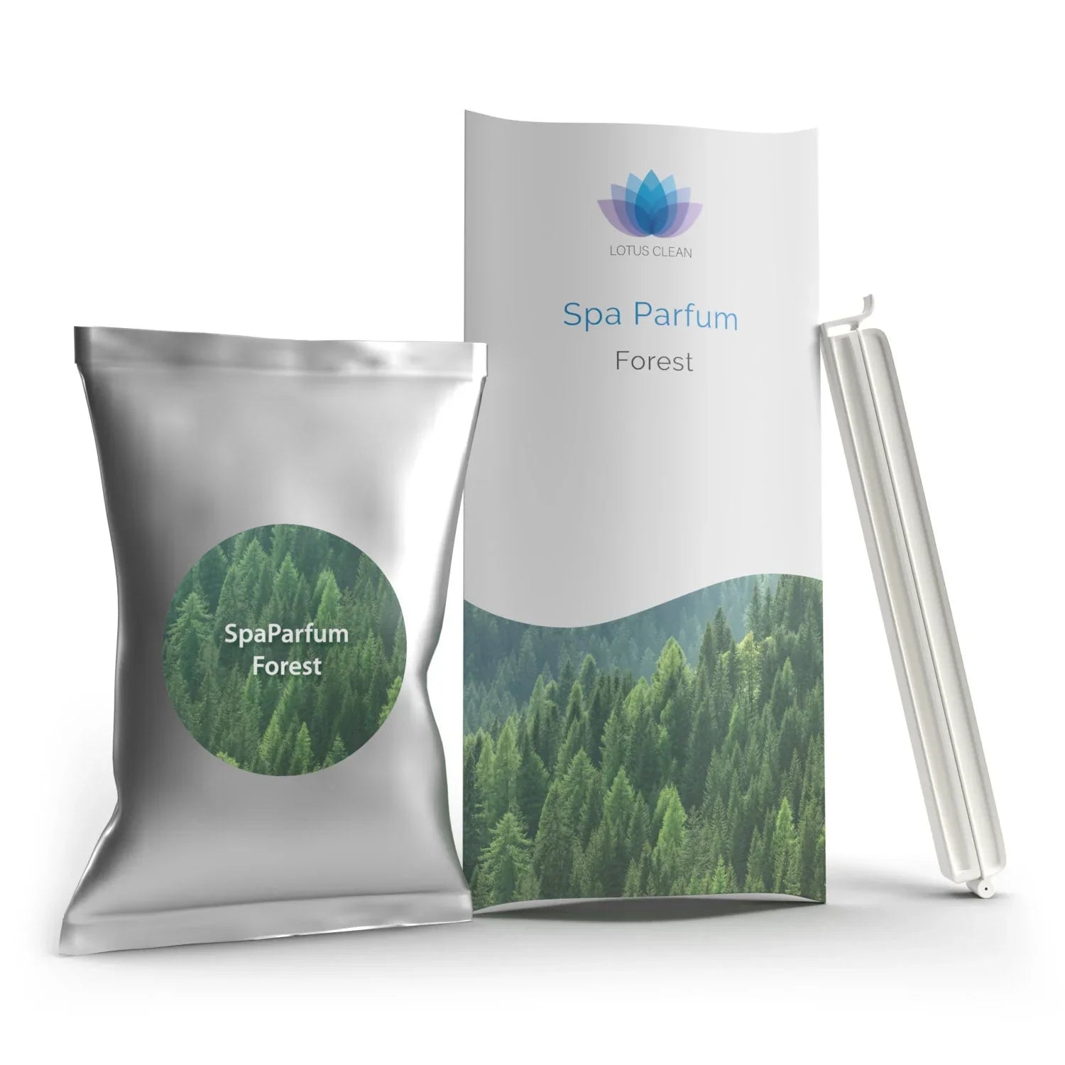 Lotus Clean Spa Parfum Forest für Whirlpool, SwimSpa oder Sauna, aromatisches Duftset, geeignet für Outdoor Wellness.