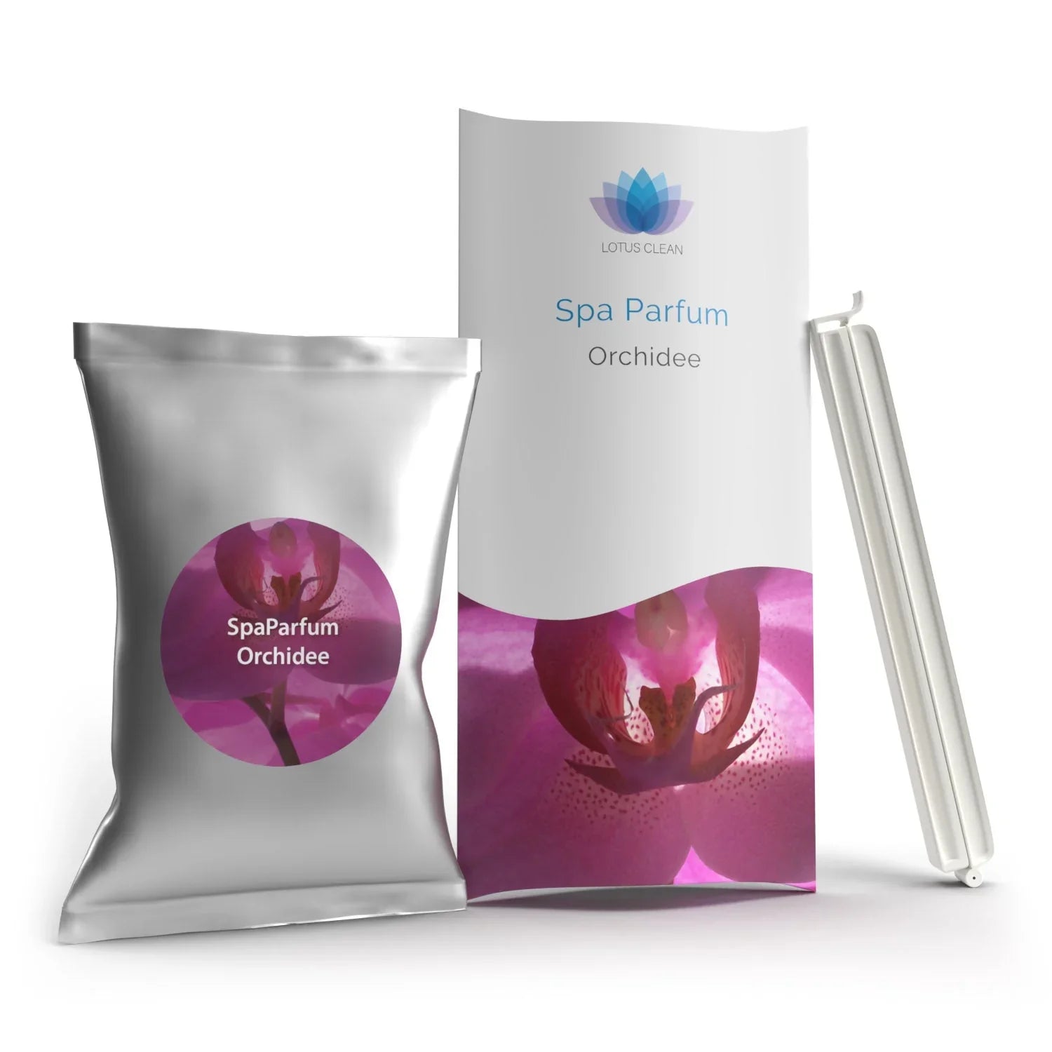 Spa Parfum Orchidee für Whirlpool und Sauna, Duftzusatz für Wellnessbereich, modernes Design