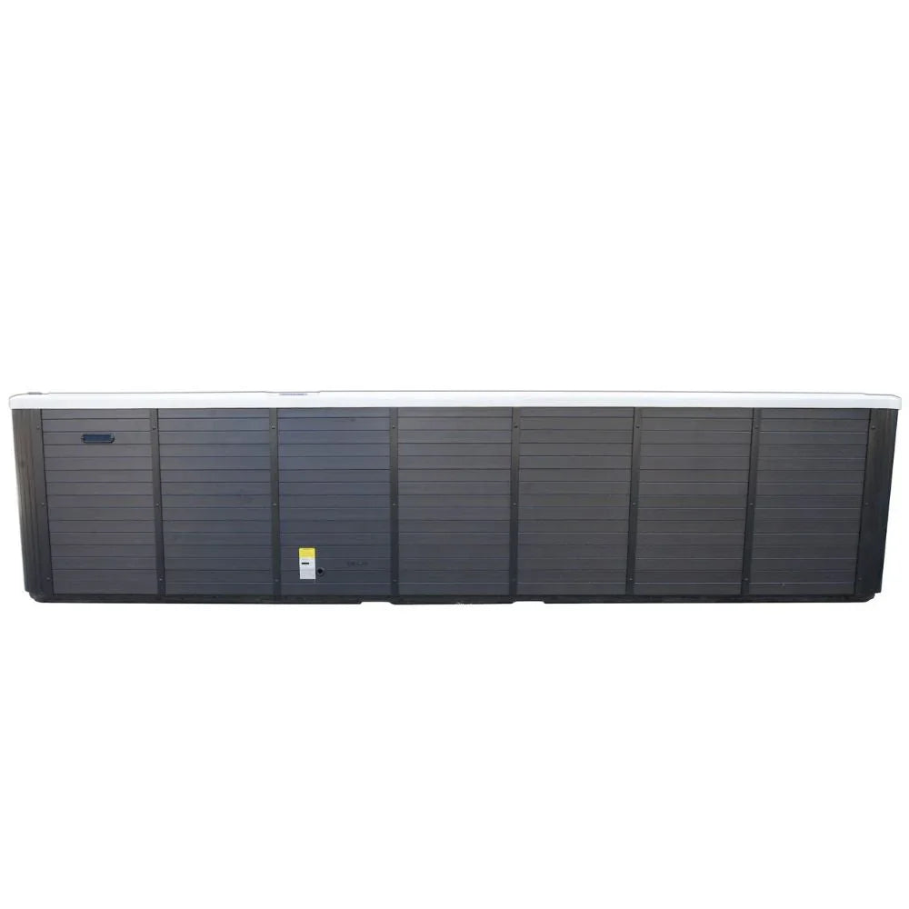 SwimSpa Elite Pro 590 in anthrazit, modernes Design, hochwertiger Outdoor Whirlpool