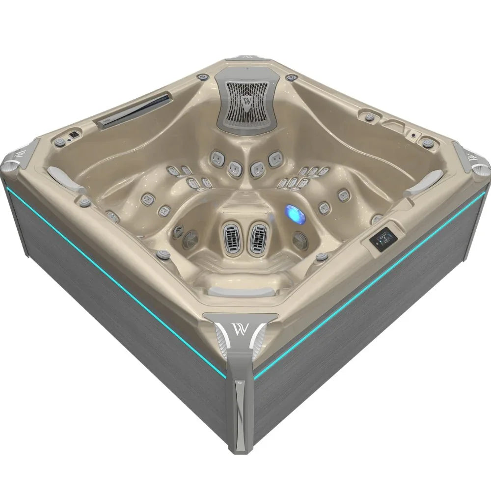 Wellis Outdoor Whirlpool Everest Life, luxuriöses Design, LED-Beleuchtung, geeignet für Garten und Terrasse