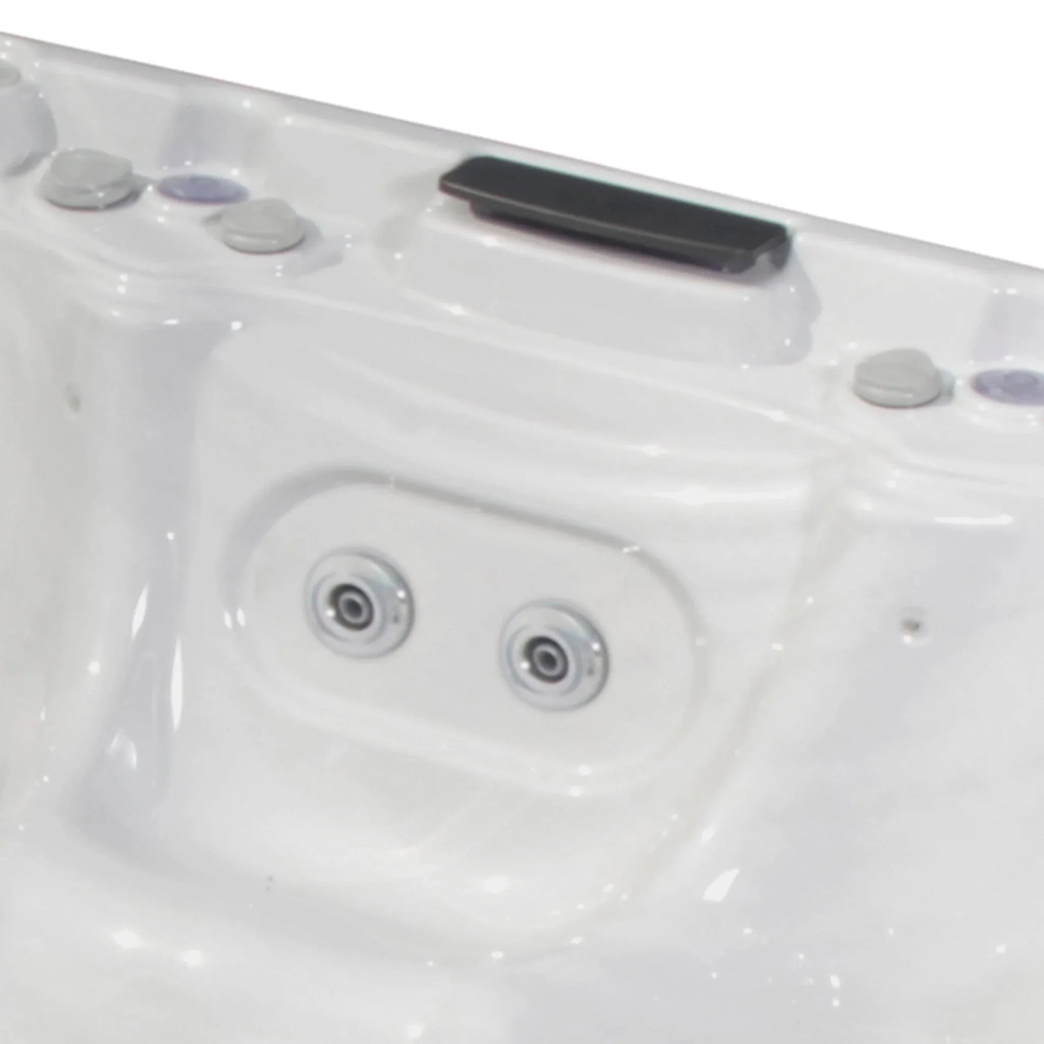 Wellis Whirlpool Olympus Premium in Weiß mit Massagedüsen, modernes Outdoor-Design