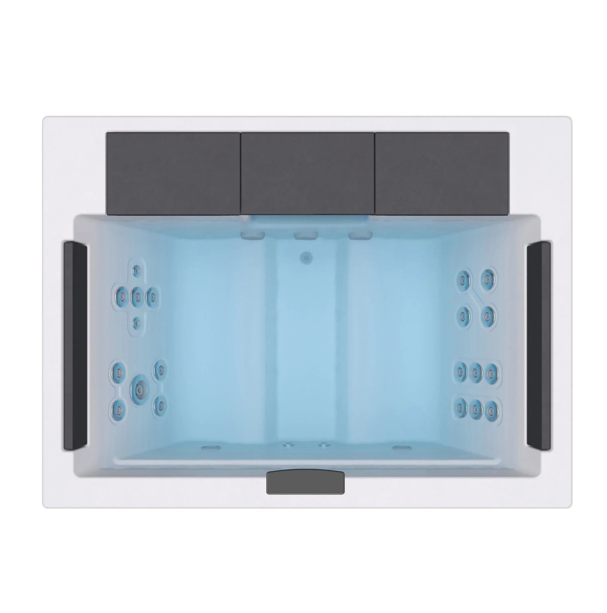 Hochwertiger Outdoor Whirlpool mit Düsen, modernes Design, ideal für Garten oder Terrasse