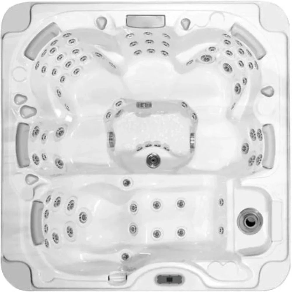 Wellis Whirlpool Aurora, weiß, Outdoor-Design mit massierenden Düsen, ideal für Garten oder Terrasse