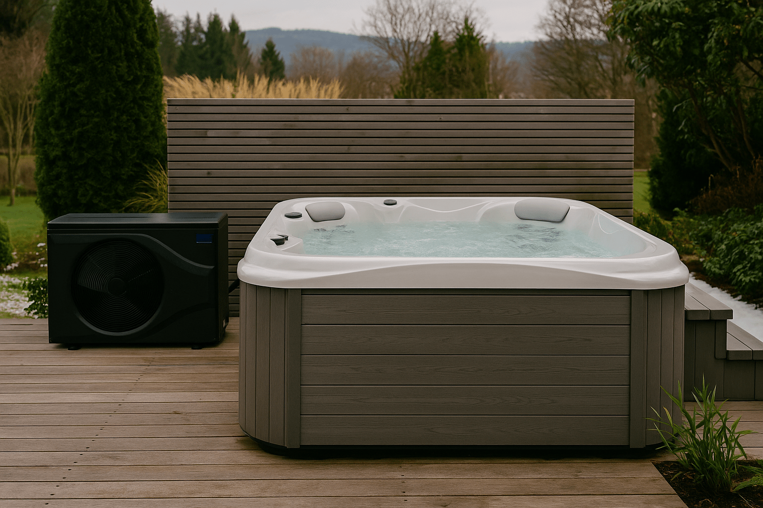 Whirlpool Stromkosten mit Waermepumpe reduzieren - New Wave-Spa & Wellness
