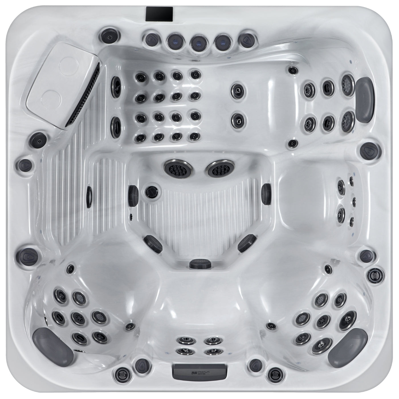 Whirlpool Vogelperspektive mit Sitzkonfigiration 