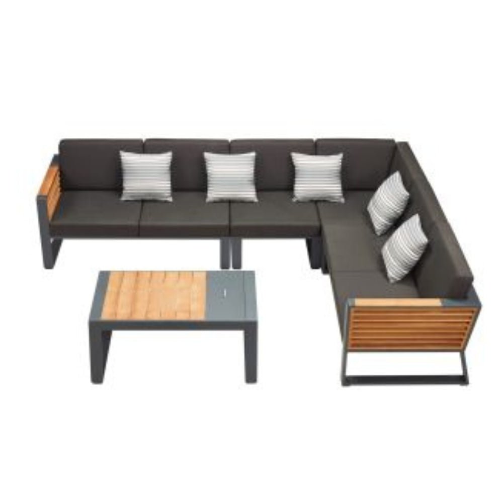 Higold New York Garten Ecklounge Large – hochwertiger für Garten & Terrasse – New Wave Spa & Wellness