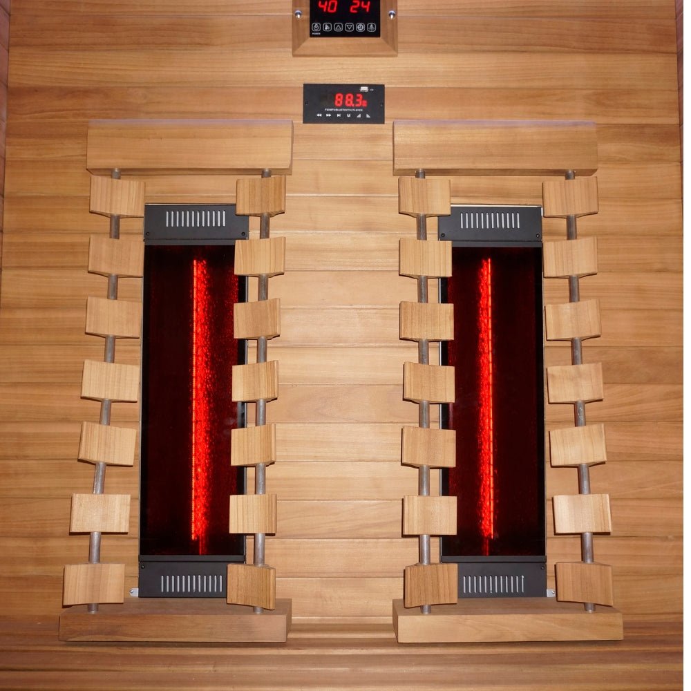 Inrarot Sauna Hekla Infrared 130 für 2 Personen – hochwertiger für Garten & Terrasse – New Wave Spa & Wellness