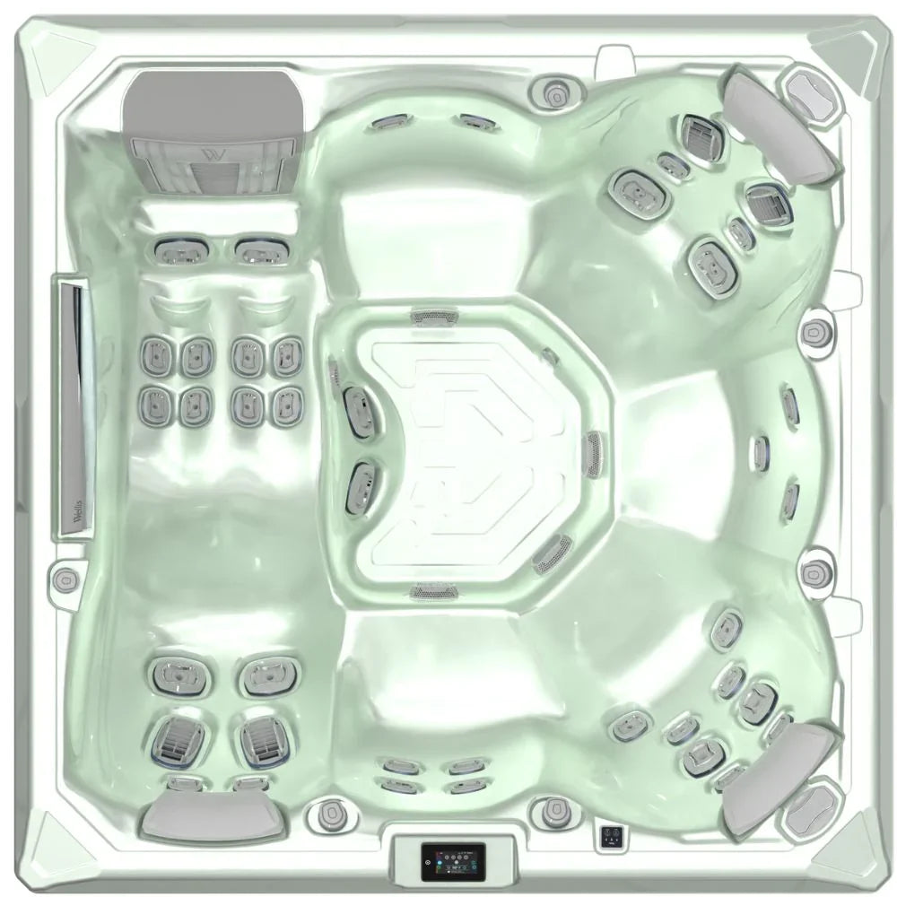Wellis Outdoor Whirlpool Atlas Life, modernes Design mit Massagedüsen, ideal für Garten und Terrasse