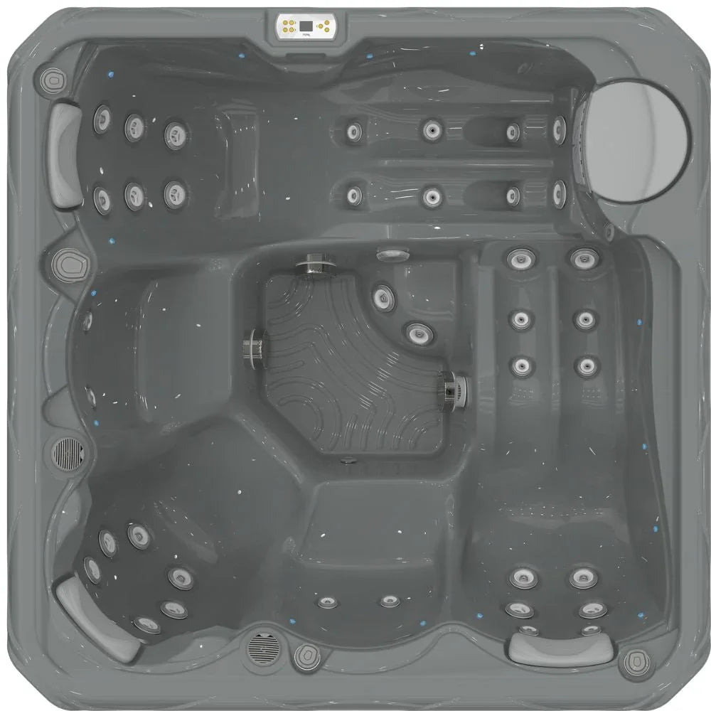 Wellis Outdoor Whirlpool für Garten, grau, modernes Design, zahlreiche Massagedüsen