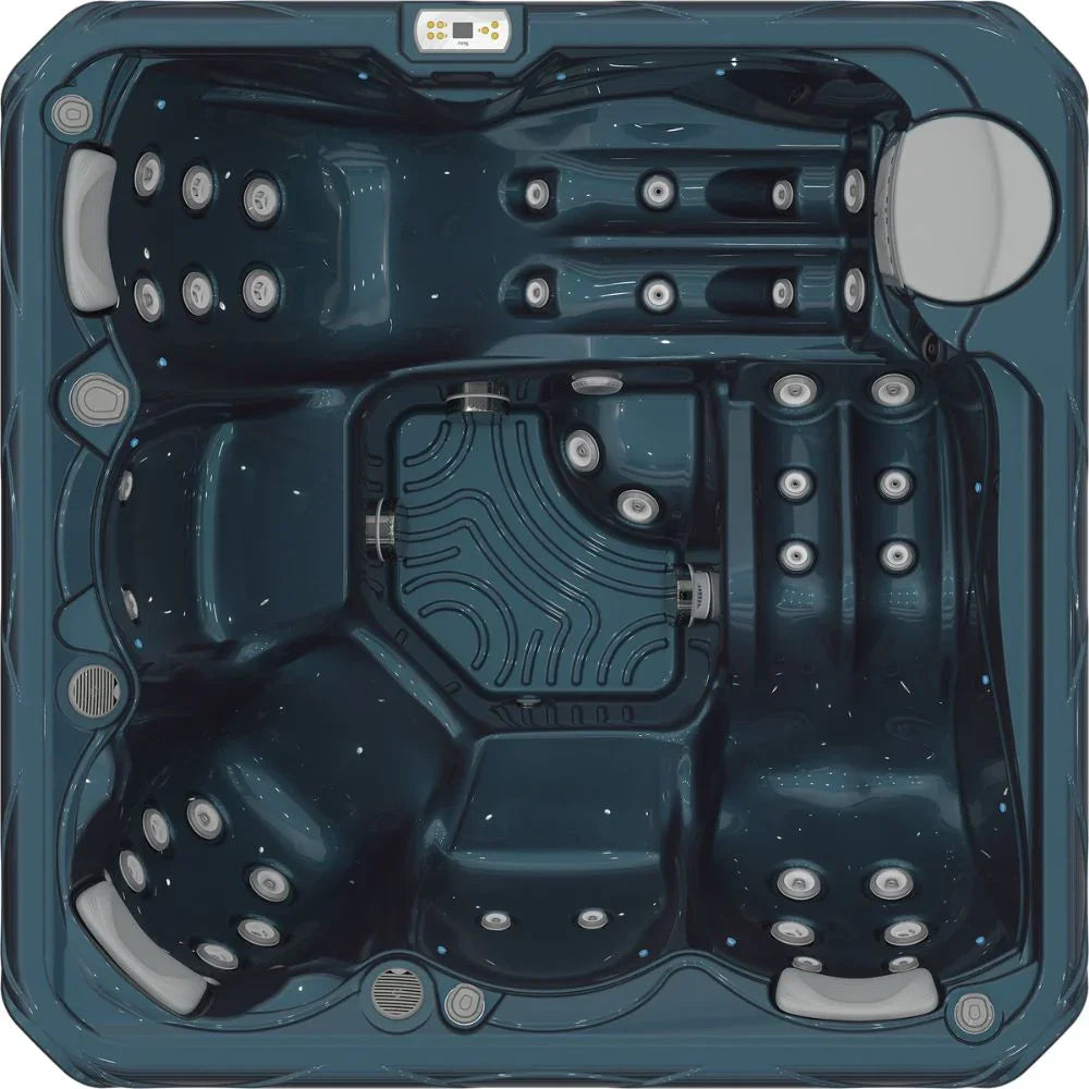 Wellis Outdoor Whirlpool City Life, modernes Design, blau, luxuriös für Garten und Terrasse