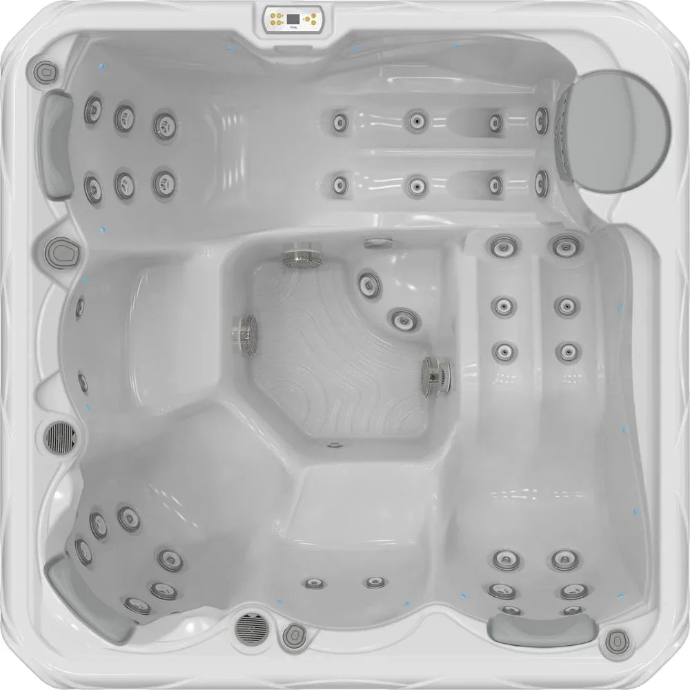 Wellis Outdoor Whirlpool City Life Budapest, modernes Design, weiße Acryl-Oberfläche, Massagefunktionen