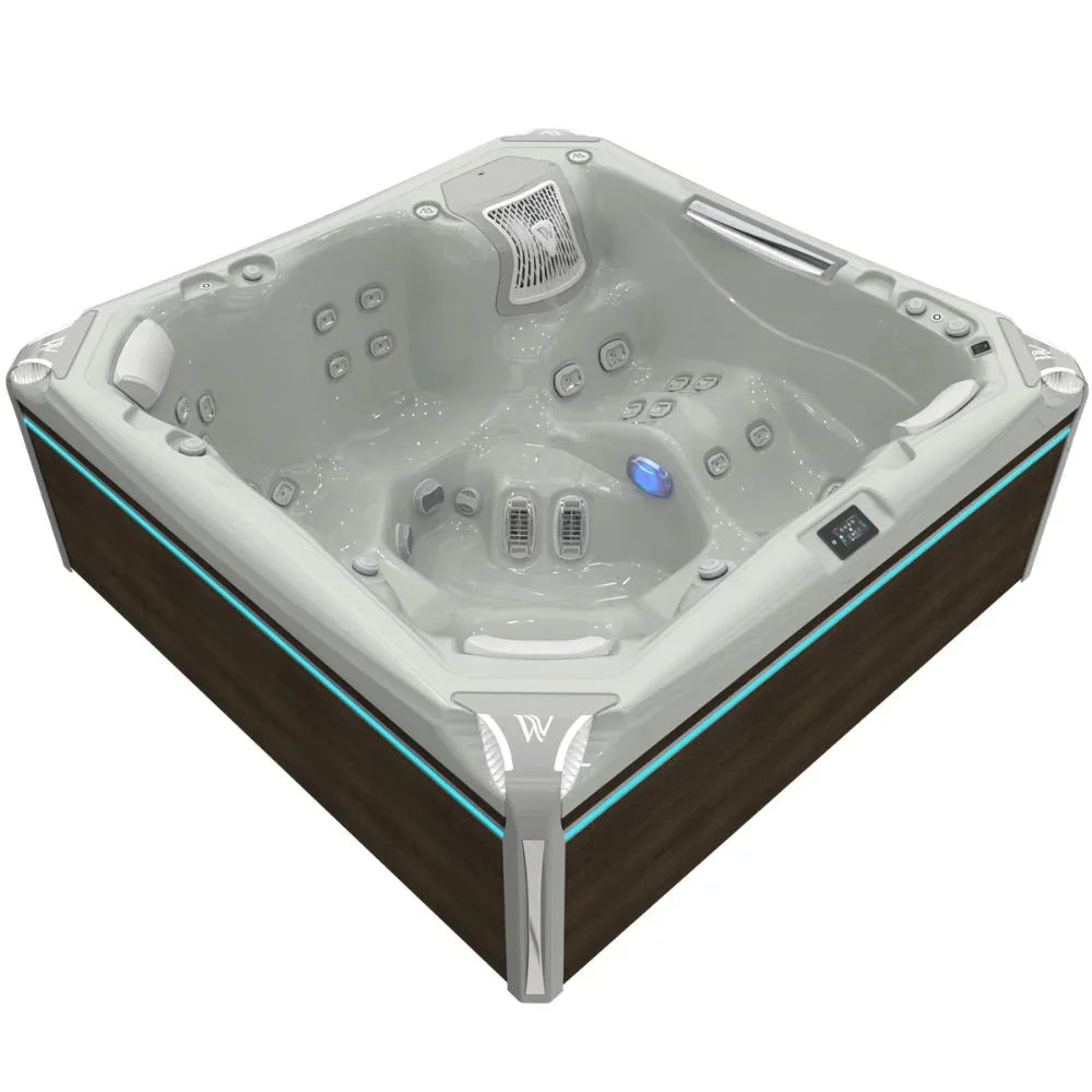 Wellis Outdoor Whirlpool Kilimanjaro, modernes Design, LED-Beleuchtung, Garten-Spa