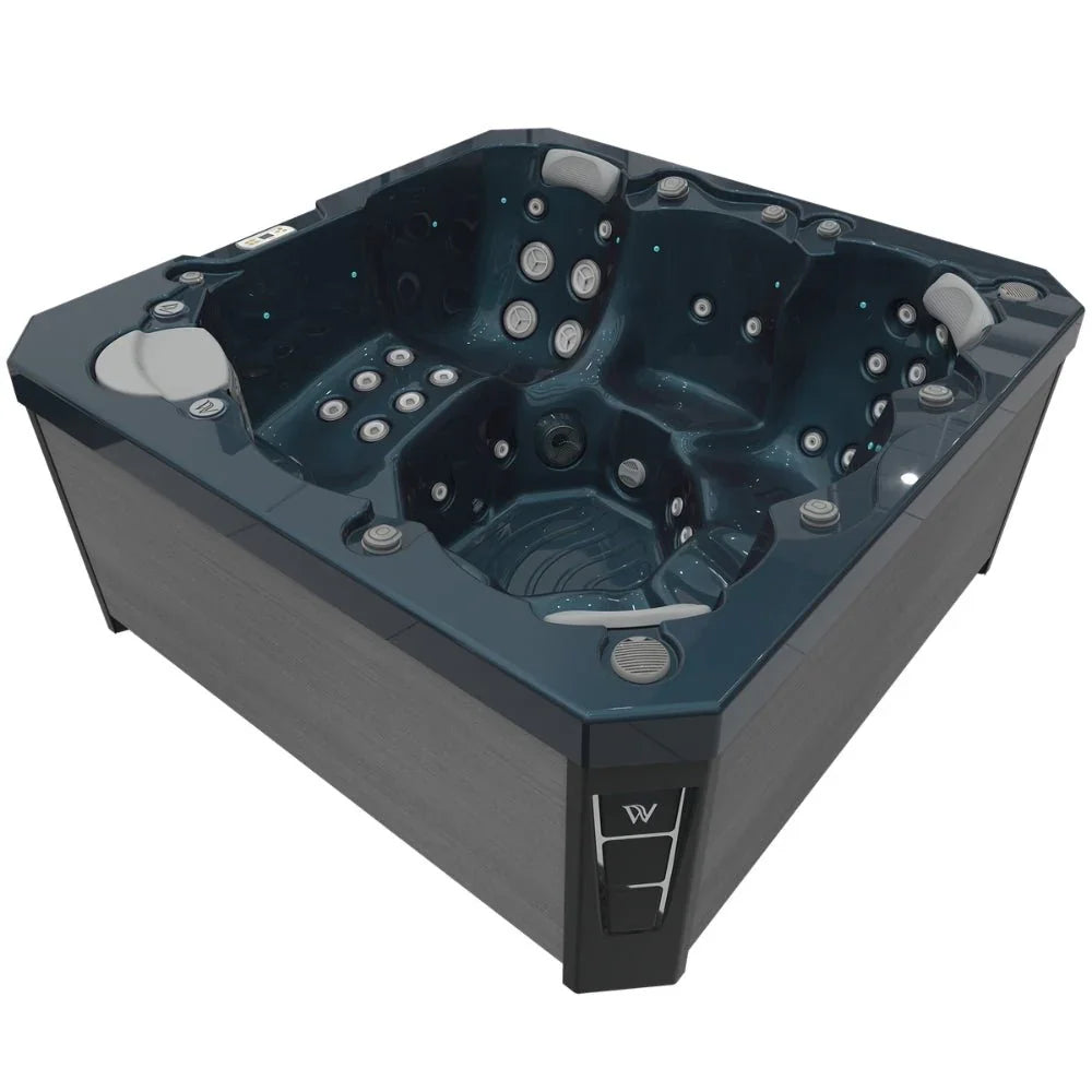 Wellis Outdoor Whirlpool Prague Life, luxuriöser Spa für Garten und Terrasse, modernes Design