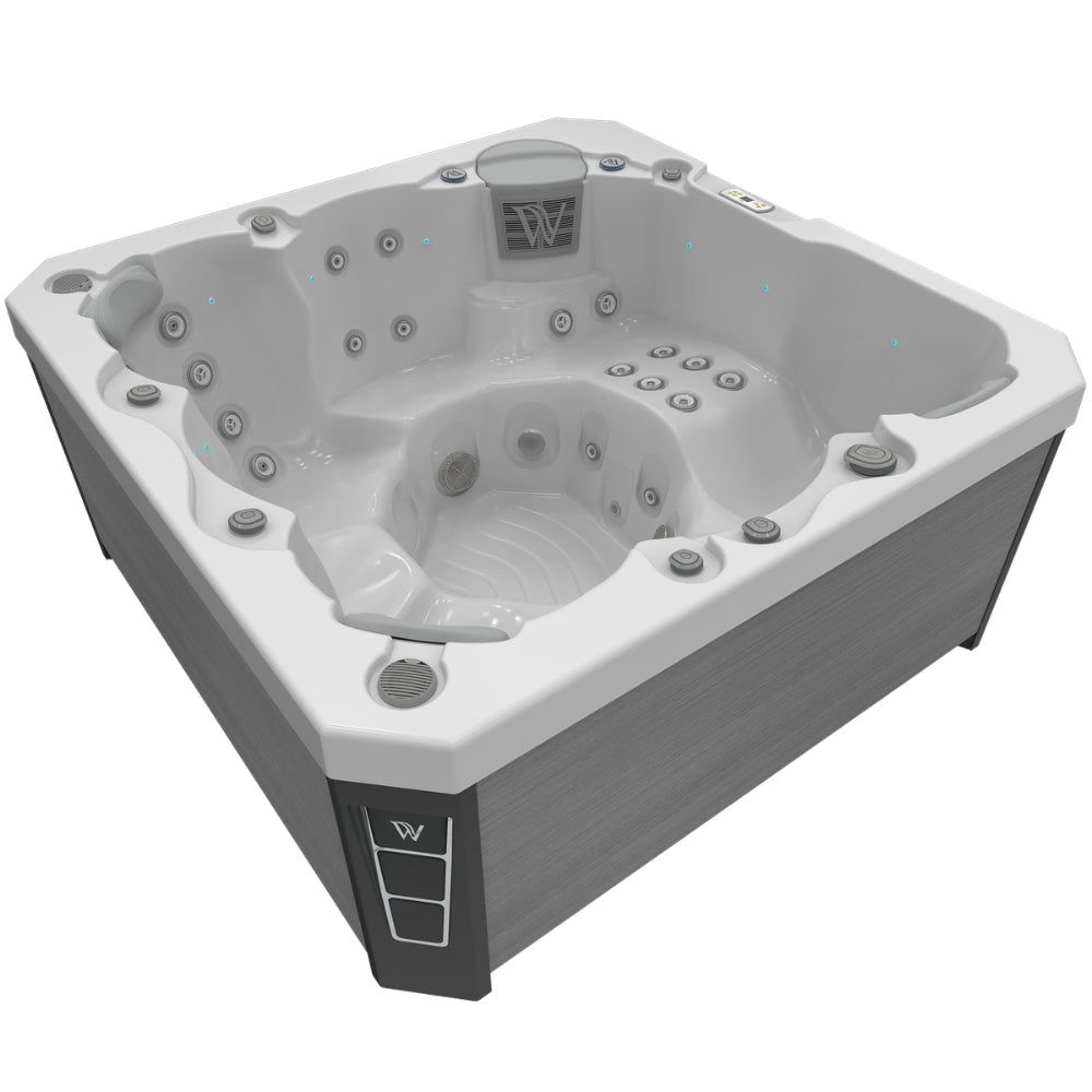 Outdoor Whirlpool Wellis Prague Life – hochwertiger für Garten & Terrasse – New Wave Spa & Wellness