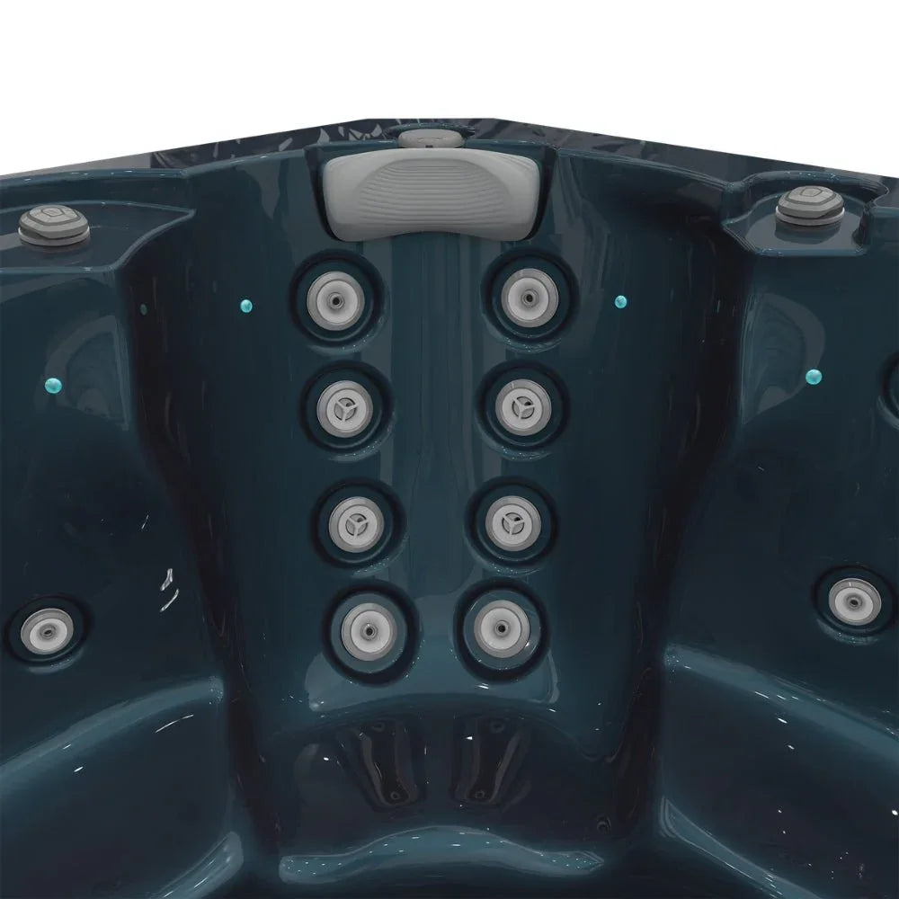 Detailansicht Whirlpool Wellis Prague Life, ergonomische Massagedüsen, edles Design