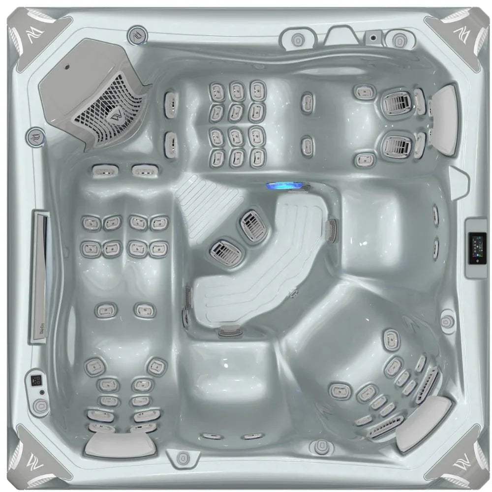 Wellis Everest Life Outdoor Whirlpool, modernes Design mit vielen Massagedüsen, für Garten oder Terrasse